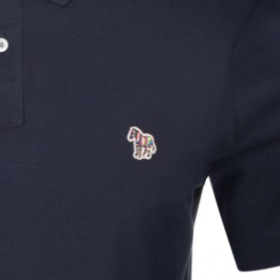 Paul Smith Zebra Polo Shirt Navy Small